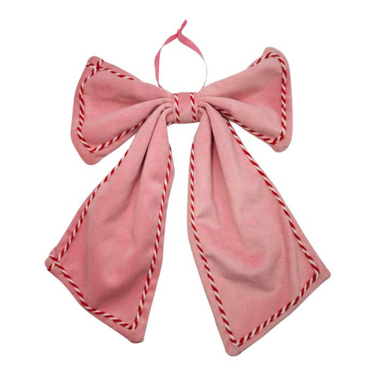 CTC - Pink Bow w/ Candy Red Trimming