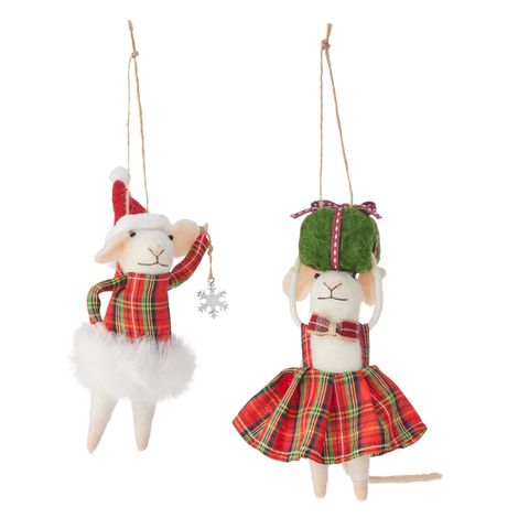 CTC - Trad Gift Mice Ornaments
