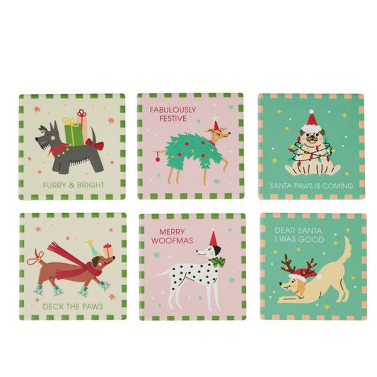 CTC - Holiday Dogs Ceramic Coaster