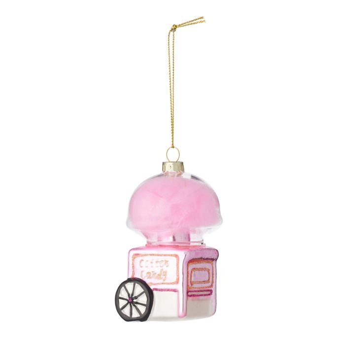 CTC - Cotton Candy Glass Ornament