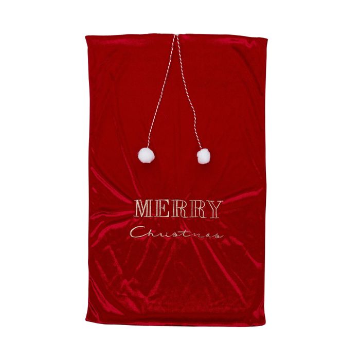 CTC - Merry Christmas Santa Sack - Velvet Red