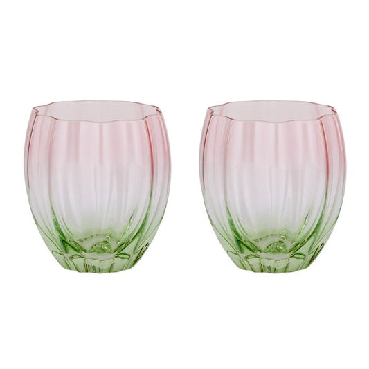 CTC - Lotti Tulip Tumbler Glasses S/2 - Pink