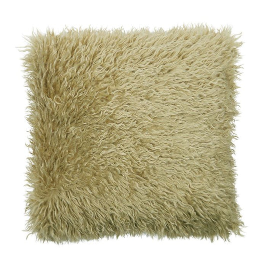 CTC - Pelaje Square Faux Fur Cushion - Olive
