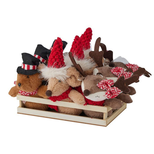 CTC - Fury Christmas Friends - Bear/Mouse/Deer - Red