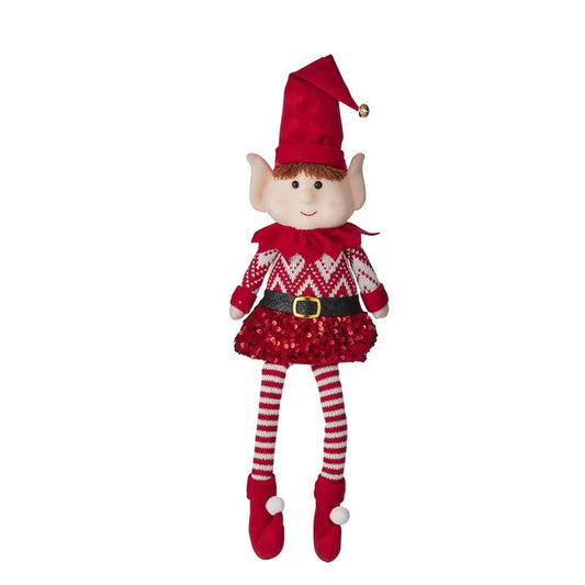 CTC - Red Sitting Elf / Sequin Skirt