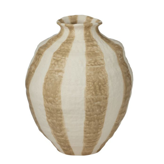 CTC - Rayas Ceramic Vase - Taupe