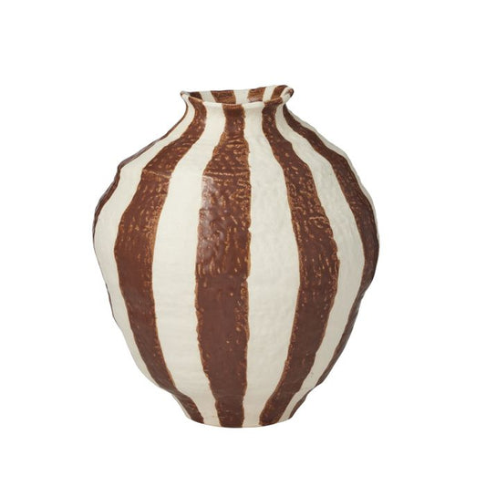 CTC - Rayas Ceramic Vase - Tan