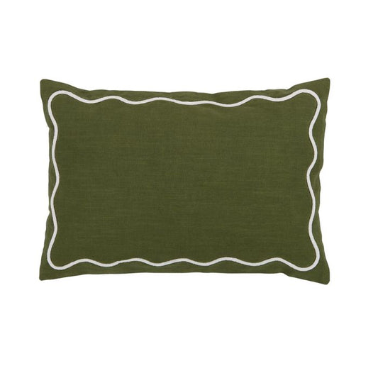 CTC - Orla Cotton Cushion - Olive