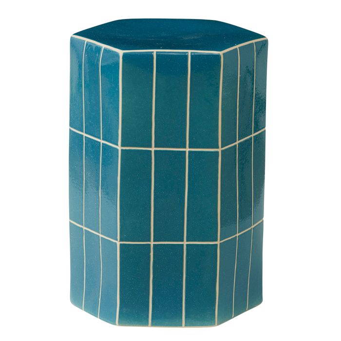 CTC - Seidler Ceramic Tile Stool - Teal
