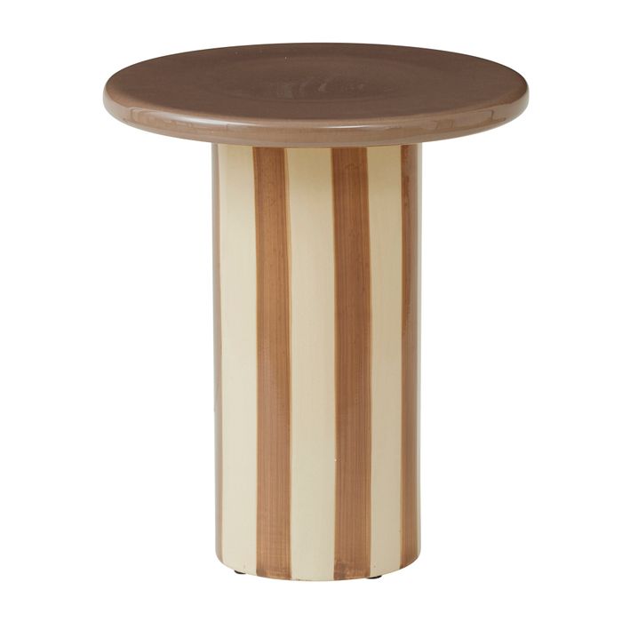 CTC - Rayas Ceramic Side Table - Tan