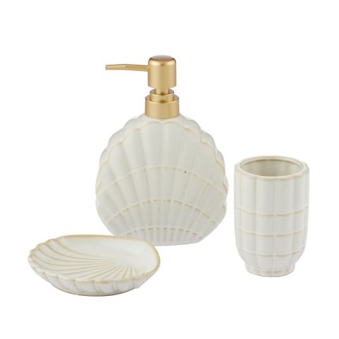 CTC - Seychelles Ceramic Bathroom Accessories - 3pc