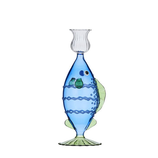 CTC - Quirky Pacific Fish Glass Candle Holder