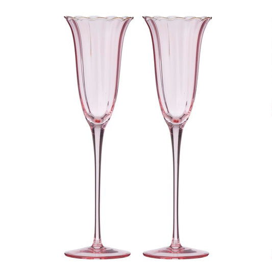 CTC - Crowne Flute Glasses S/2
