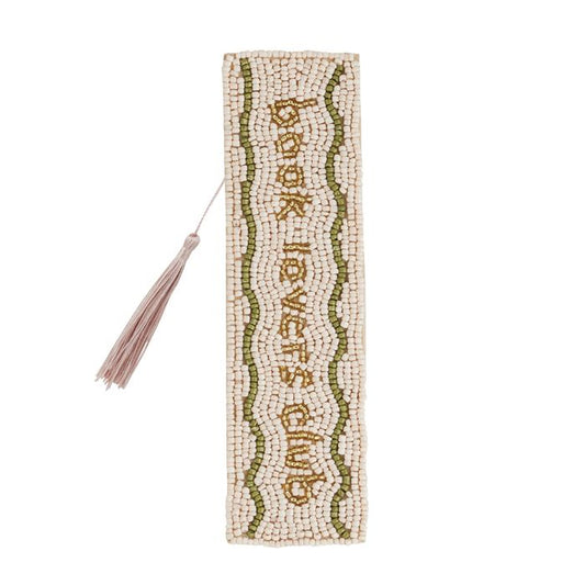 CTC -  Book Lover Club Beaded Bookmark