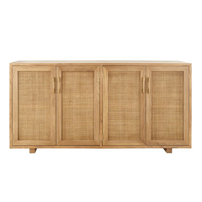 Amalfi - Jordan Rattan/Timber Buffet Unit - Walnut – Moe and Me