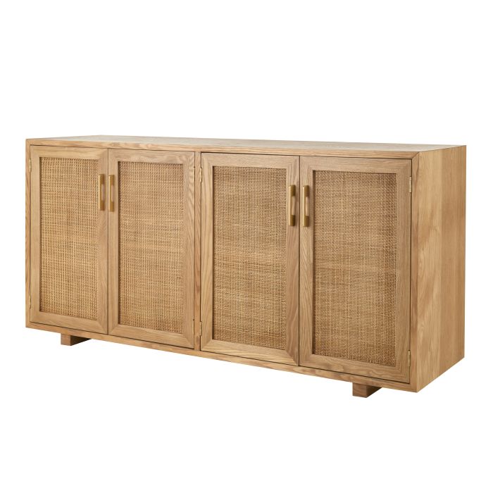 Amalfi - Jordan Rattan/Timber Buffet Unit - Walnut