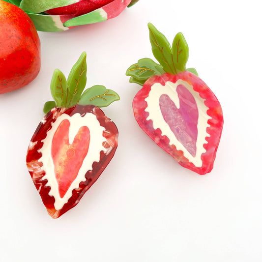 Diva - Strawberry Claw Clips