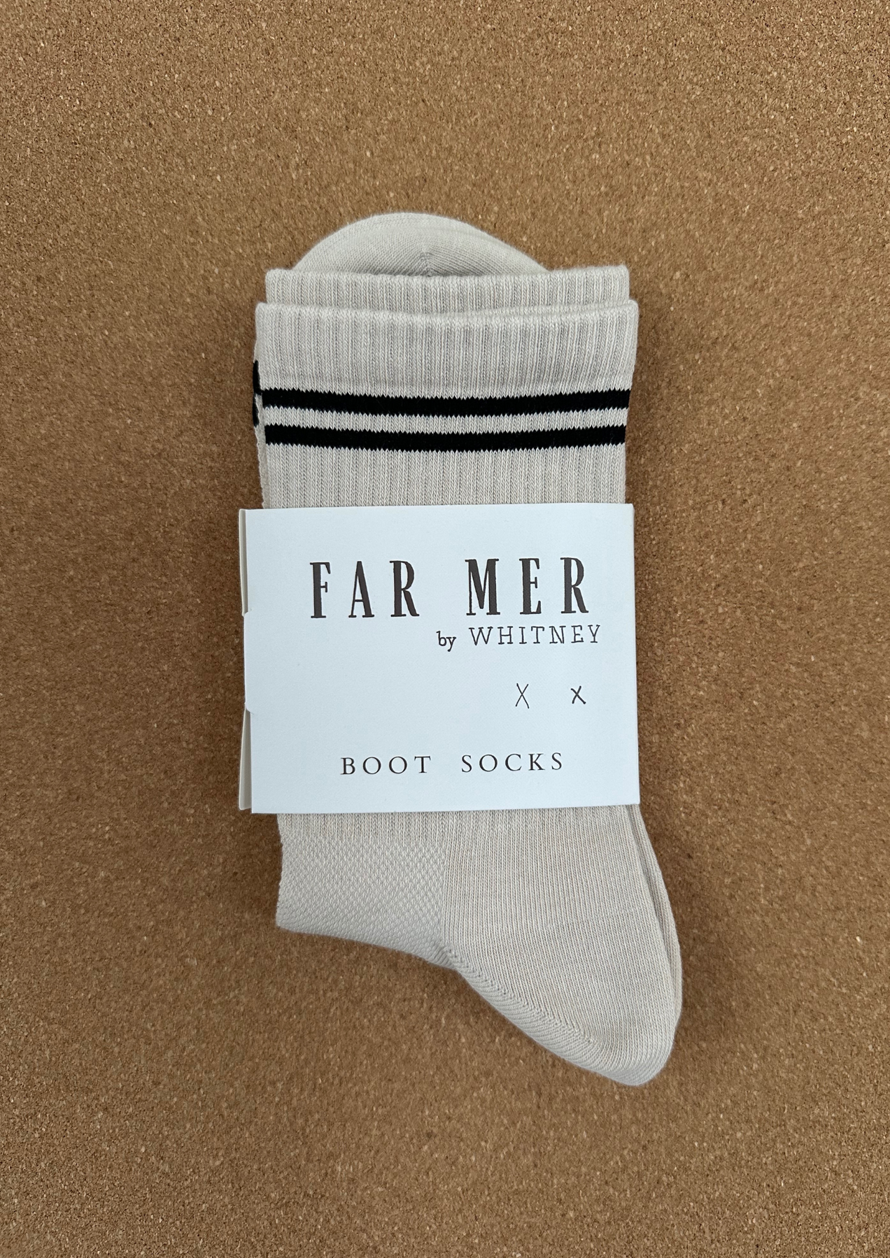 FAR MER By Whitney - Love Cowboys - Boot Socks