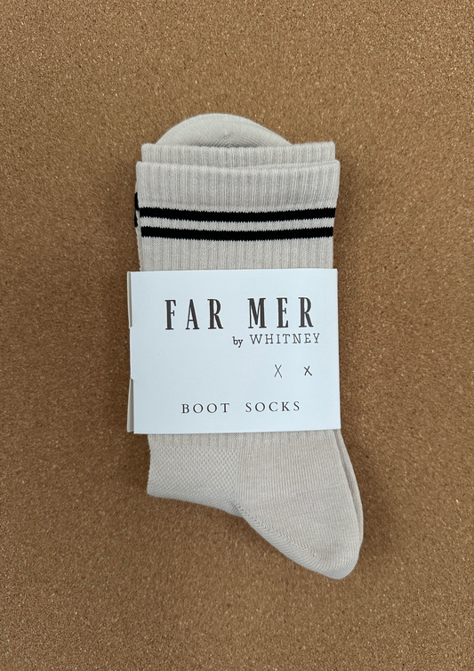 FAR MER By Whitney - Love Cowboys - Boot Socks