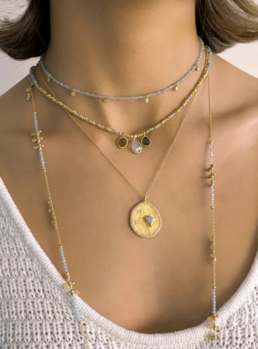 Rubyteva Design - Florence Necklace - Labradorite