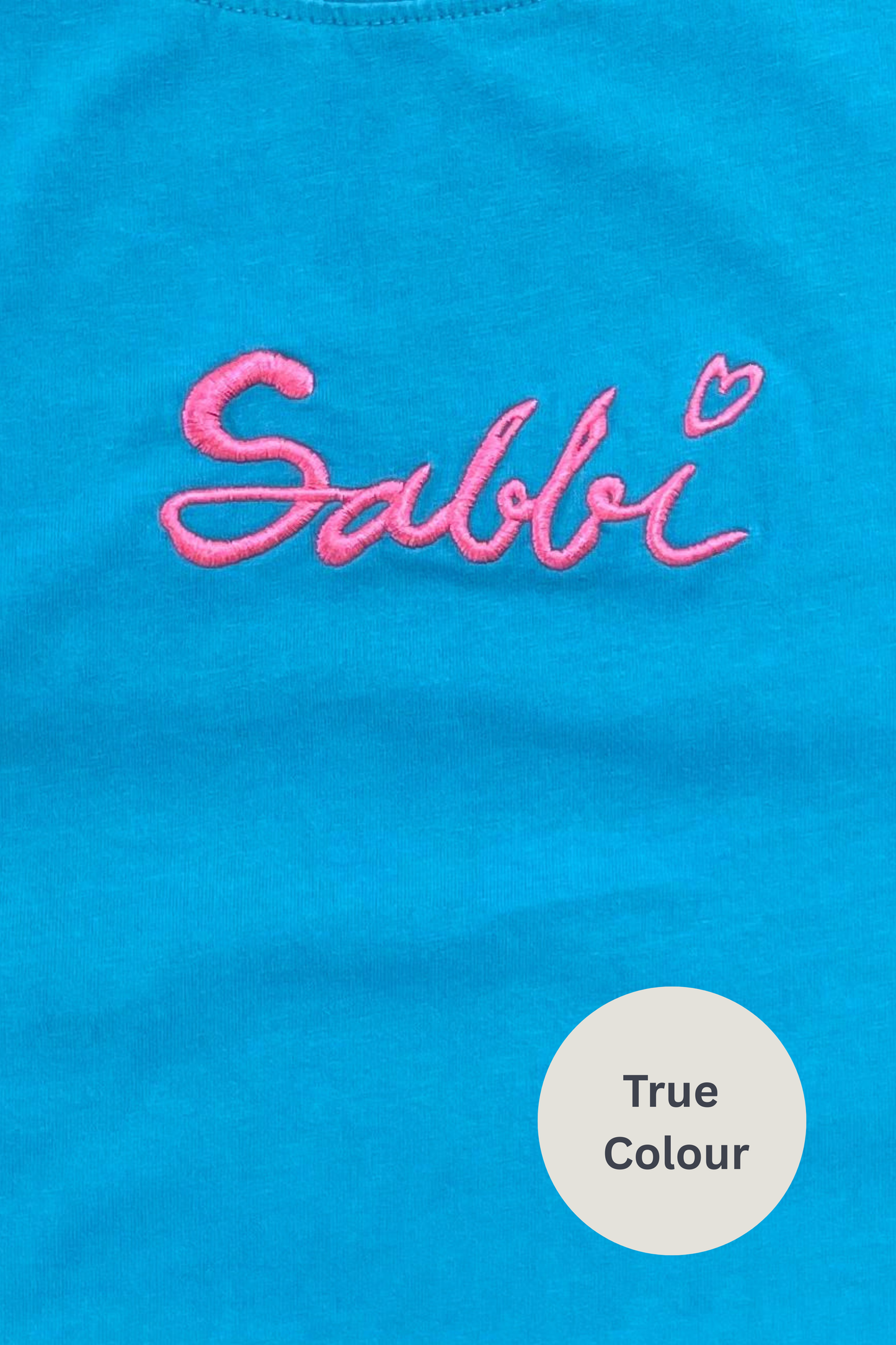 Sabbi - The Very Oversized Standout Tee - Fluro Blue