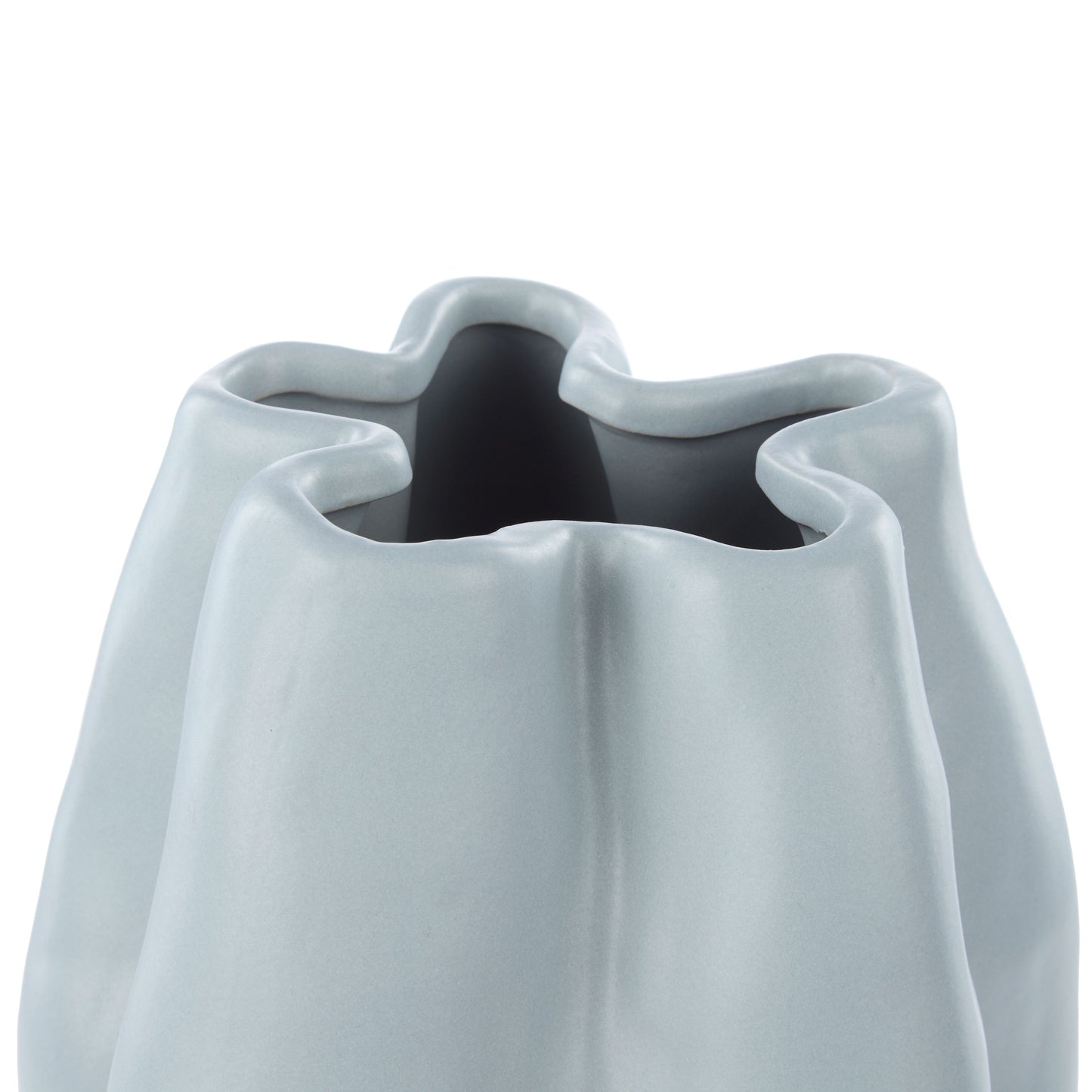 Amalfi Fluid Vase - Tall - Pearl Blue