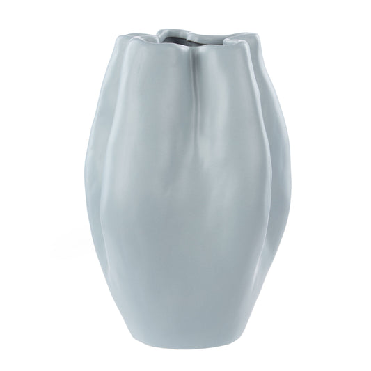 Amalfi Fluid Vase - Tall - Pearl Blue