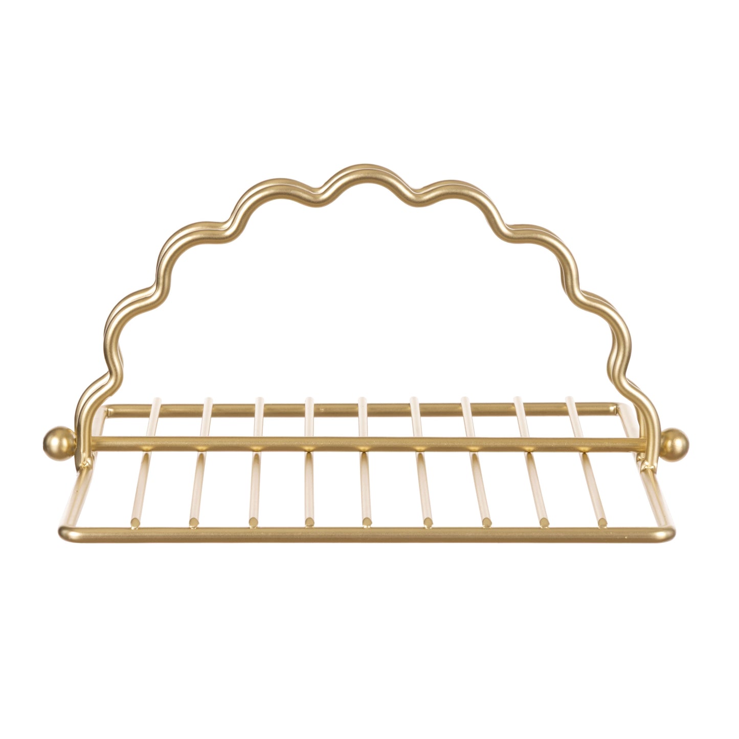 Davis & Waddell - Scalloped Napkin Holder - Gold