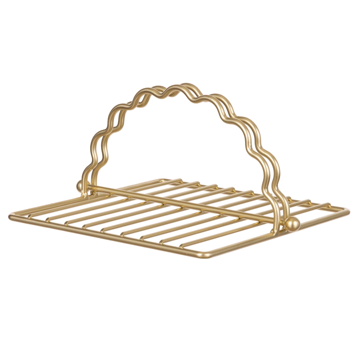 Davis & Waddell - Scalloped Napkin Holder - Gold
