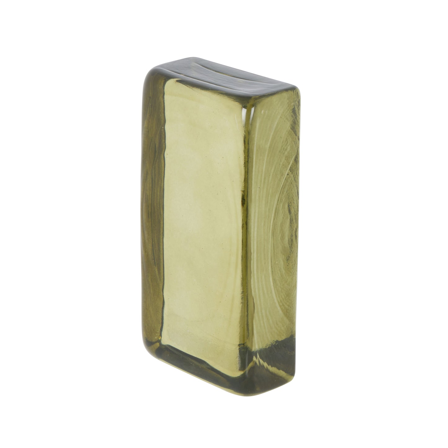 Amalfi - Bernard Glass Brick Sculpture - Green