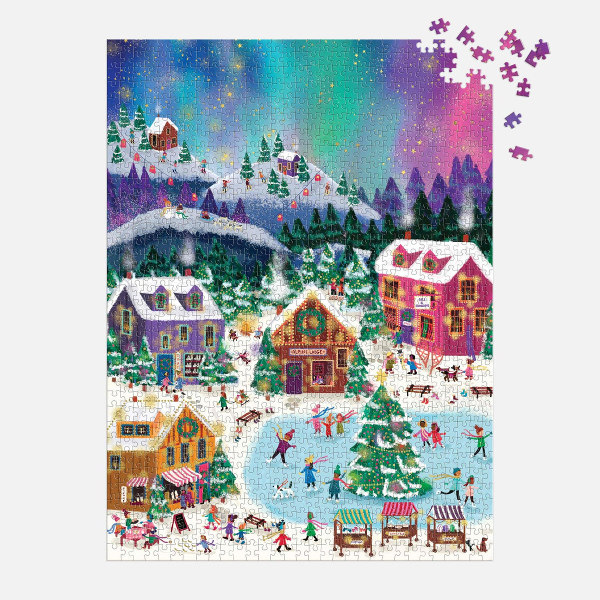 Galison - Joy Laforme - Northern Lights Foil Puzzle - 1000pc