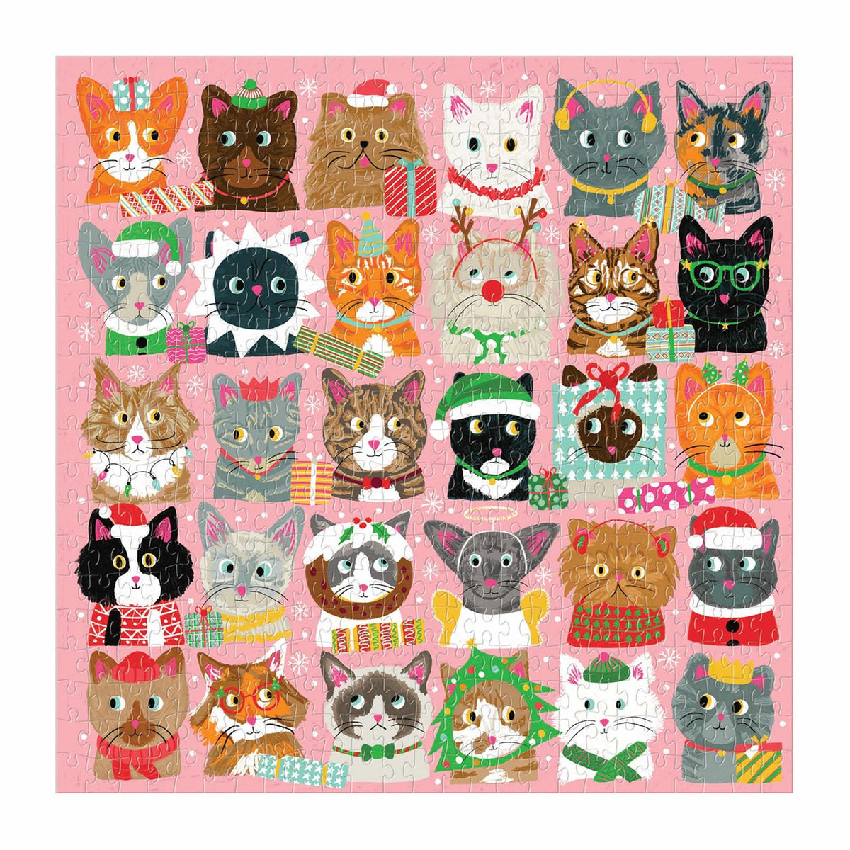 Galison - Festive Fur Balls Puzzle - 500pc