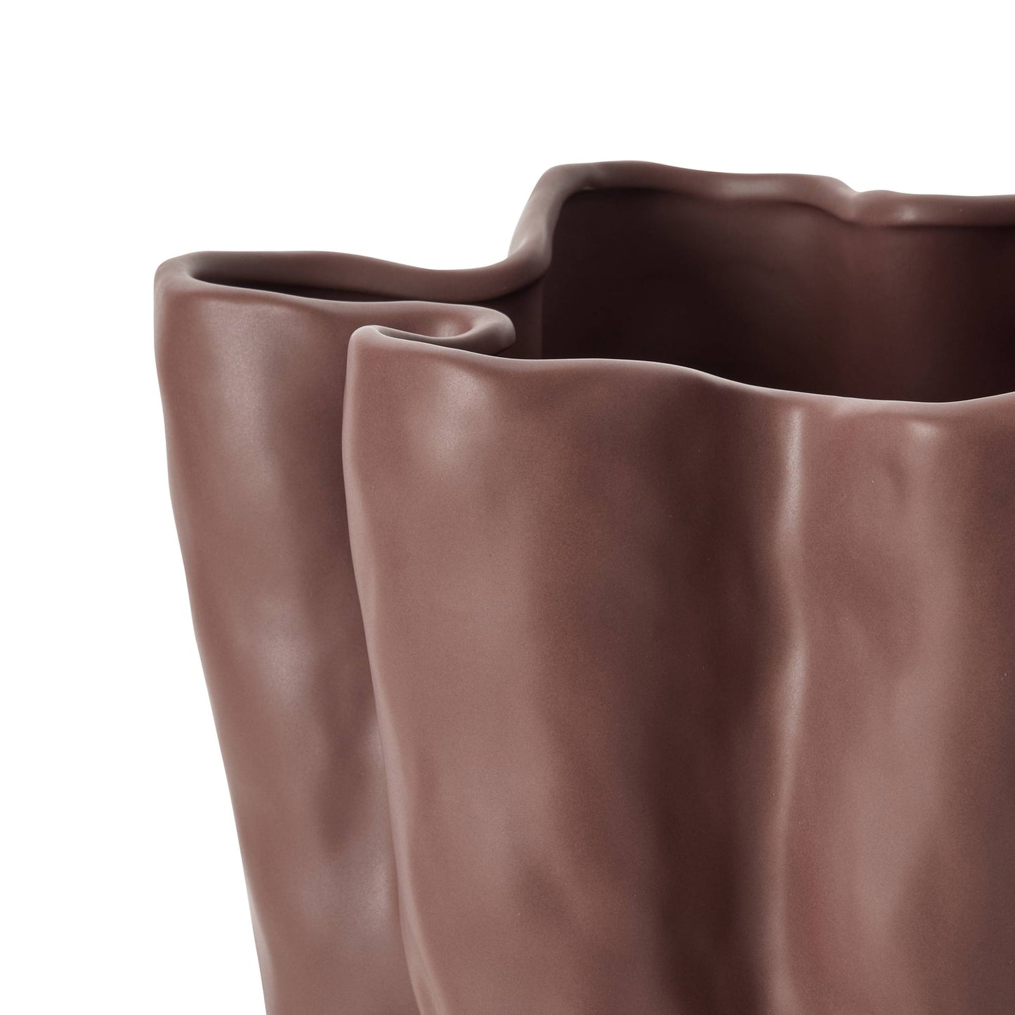 Amalfi - Fluid Vase - Deep Burgundy