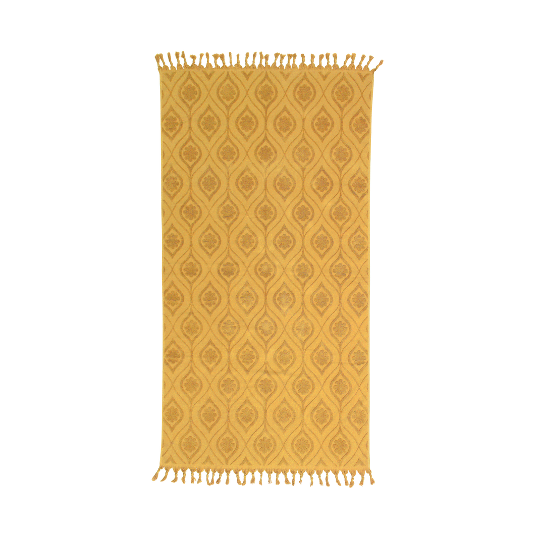 Wandering Folk Daisy Beach Towel - Golden