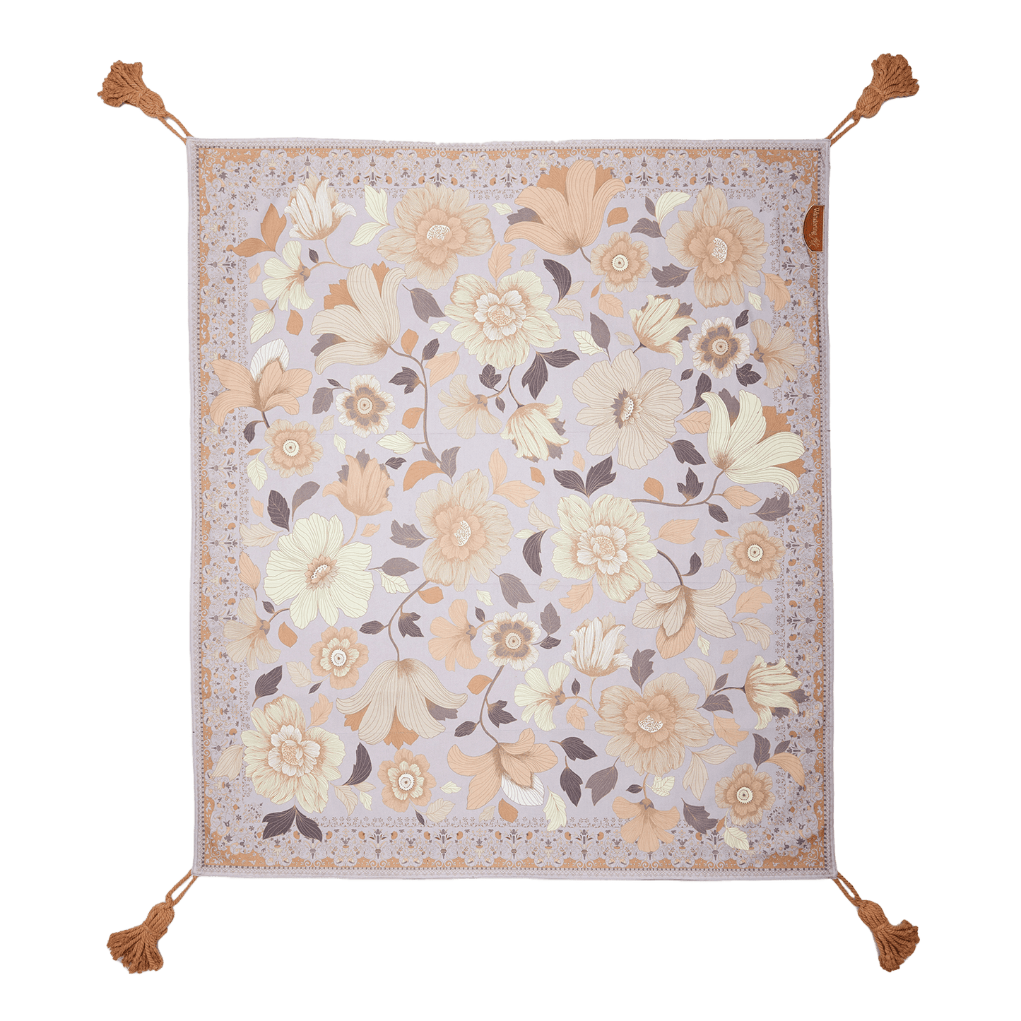 Wandering Folk Picnic Rug - Grande Fleur - Lilac