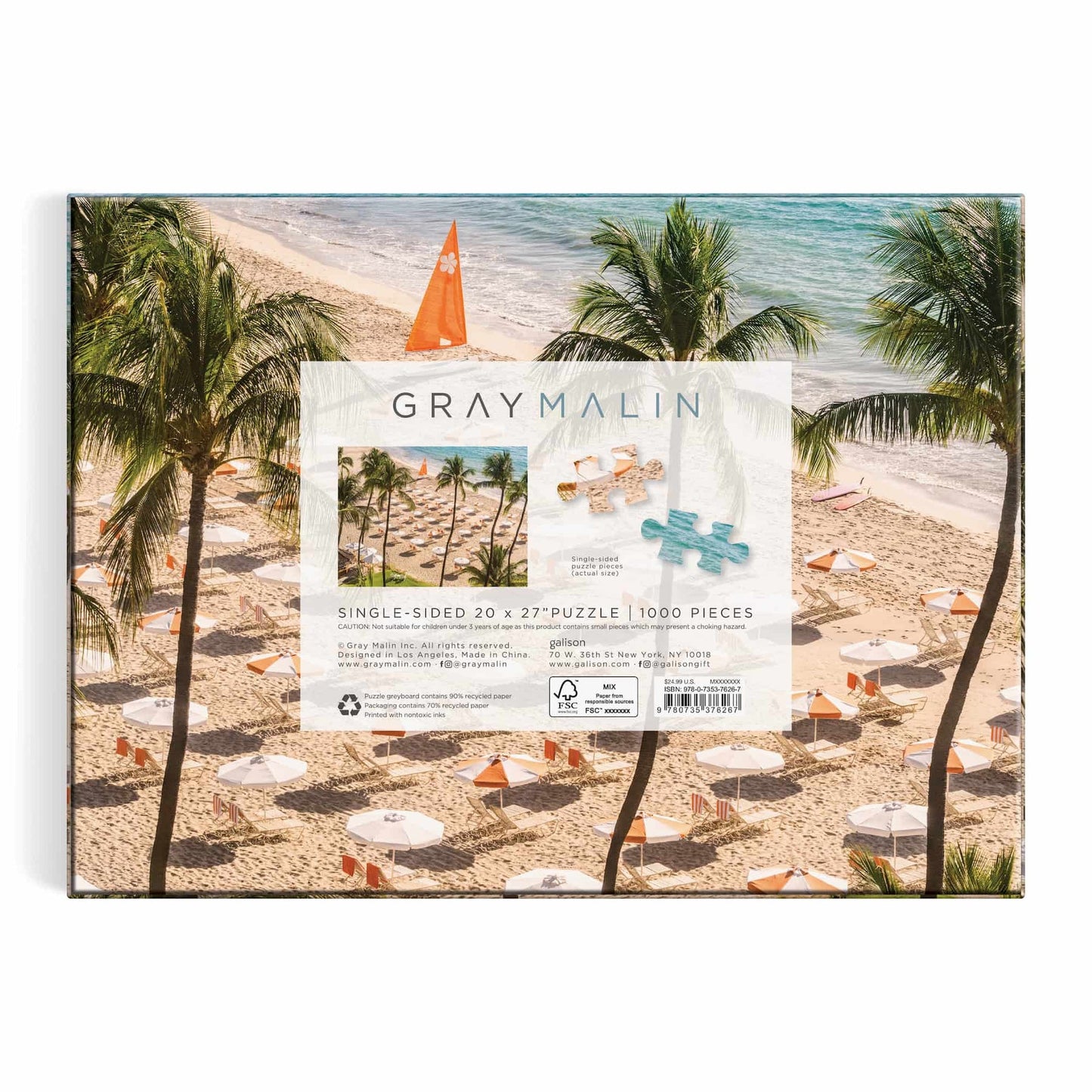 Gray Malin - The Beach Club - 1000pc Puzzle