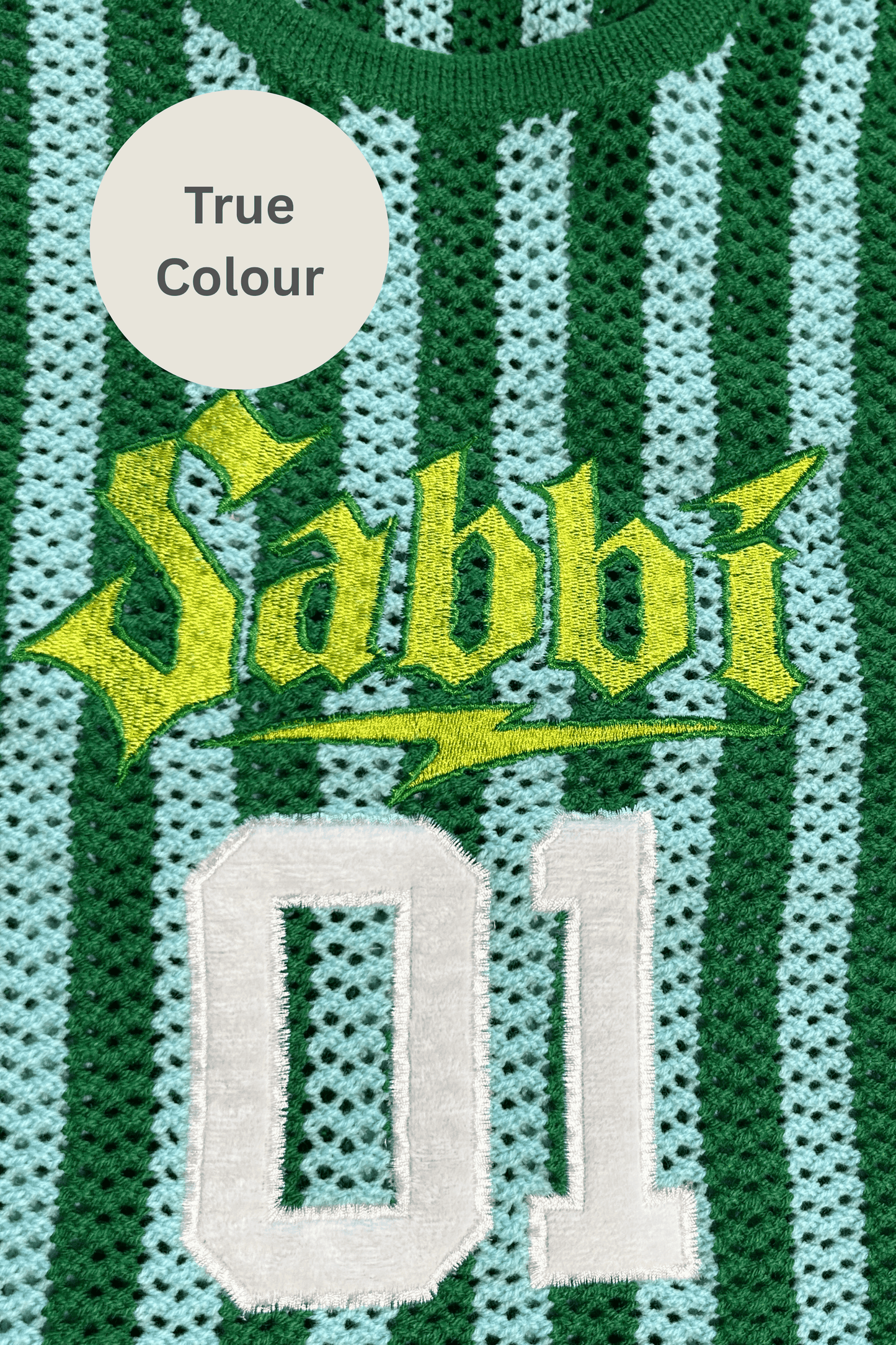 Sabbi - The Knit B'Ball Singlet - Green & Blue