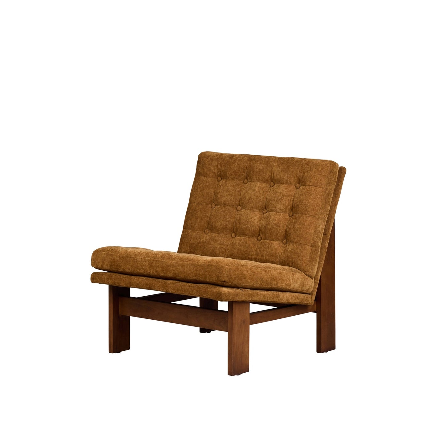 Amalfi - Archer Occasional Chair - Mustard & Walnut