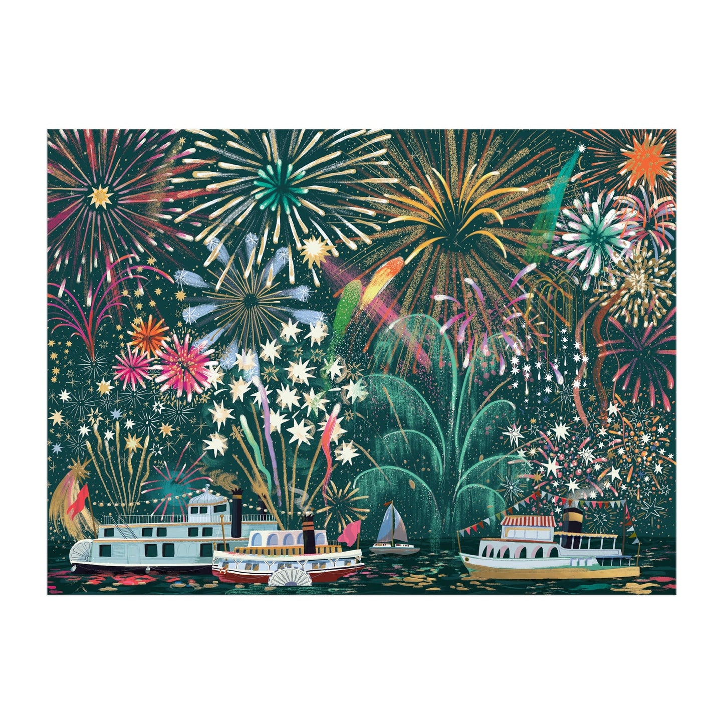 Galison - Fireworks Jubilee Foil - 1000pc Puzzle