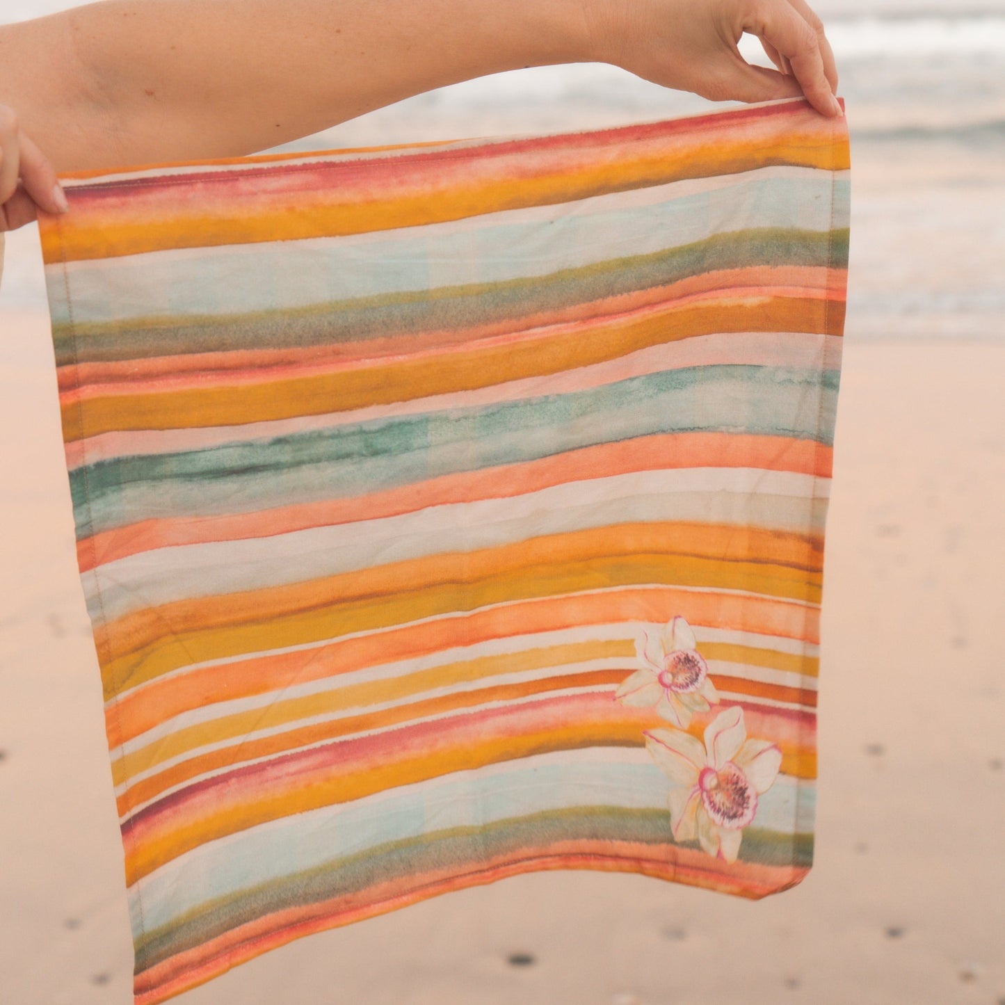 Wandering Folk X Annie Everingham - Napkin Set 4 - Seaside Stripe