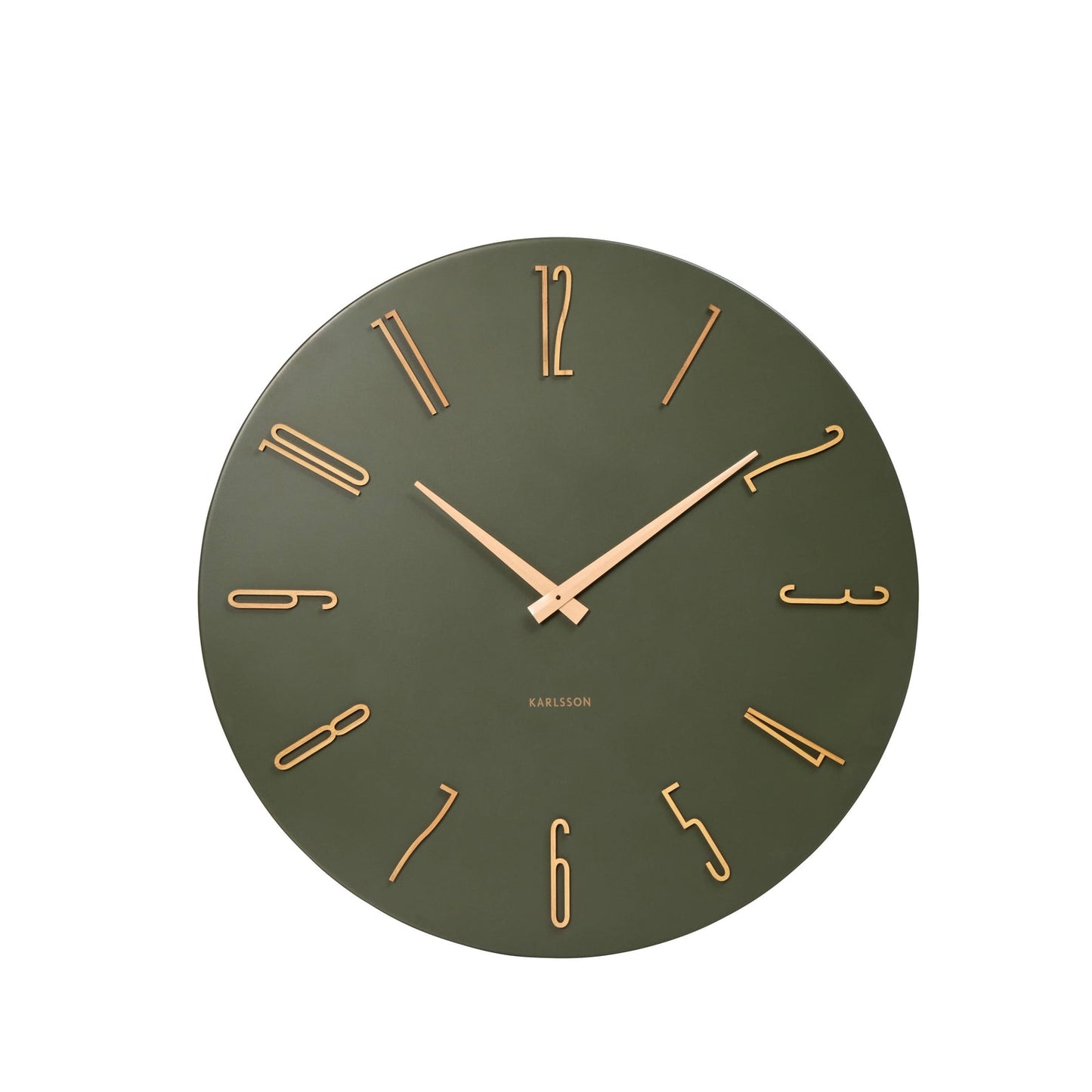 Karlsson - Esmerado Wall Clock 60CM - Green