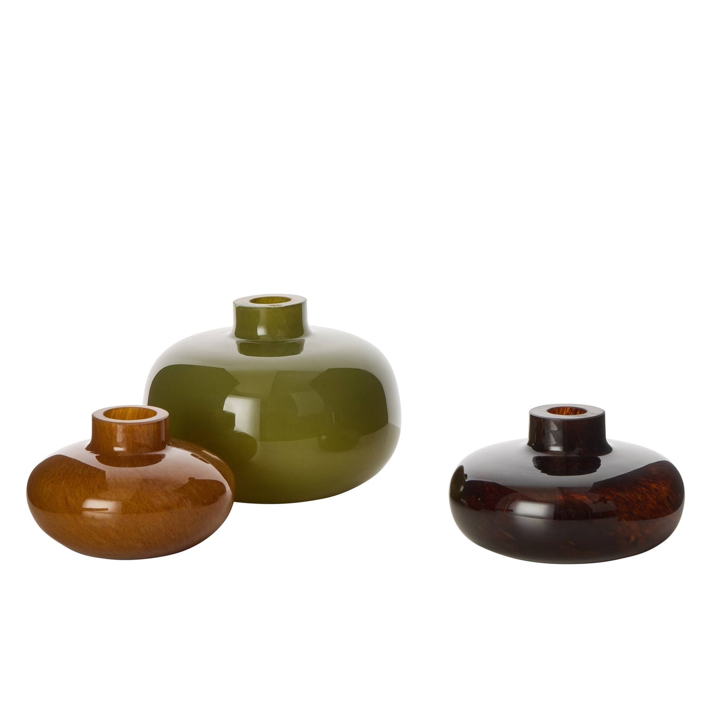 Amalfi - Tutti Stack Vase 3pcs - Green & Amber