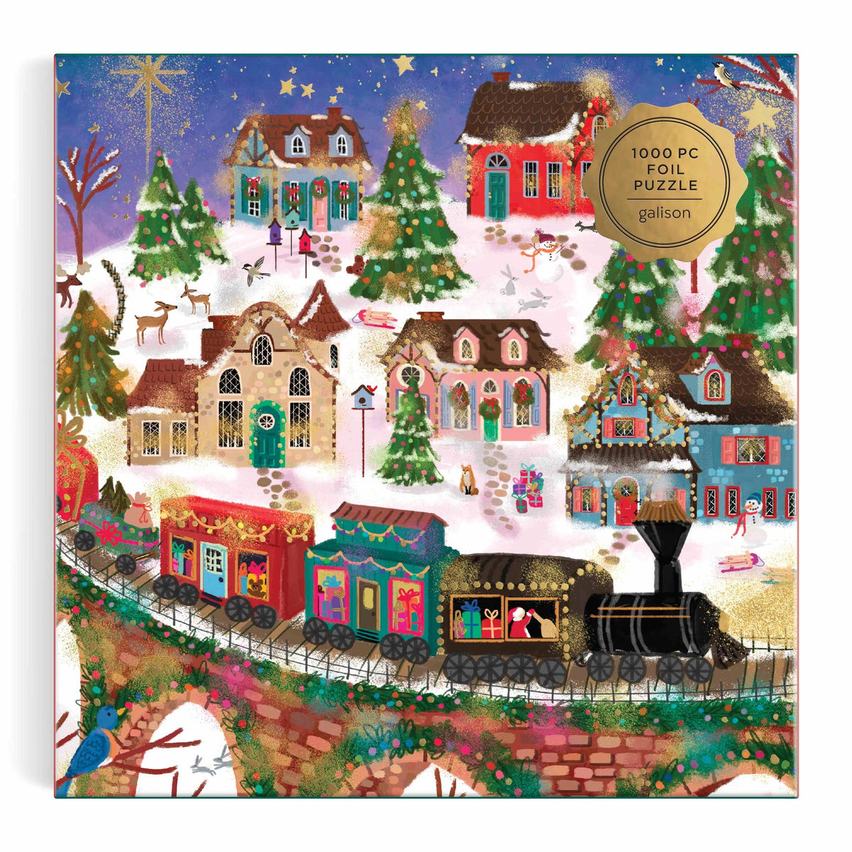 Galison - Joy Laforme - Twinkletown Express Foil Puzzle - 1000pc