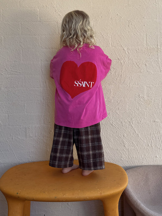 Ssaint Apparel - Heart Tee - Pink - Kids