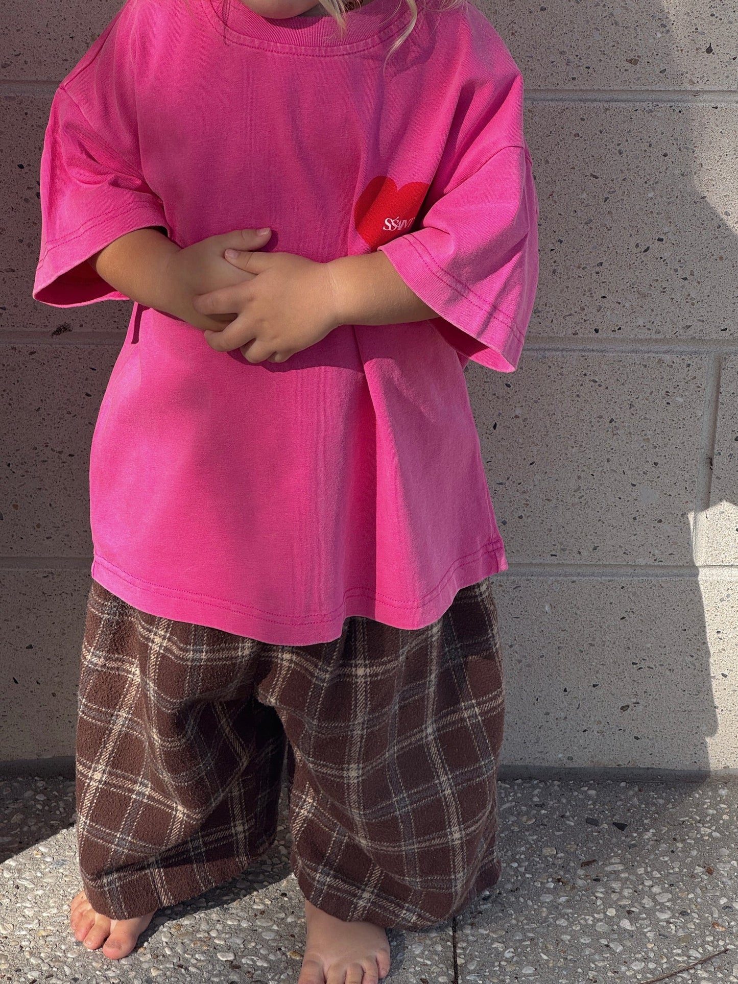 Ssaint Apparel - Heart Tee - Pink - Kids