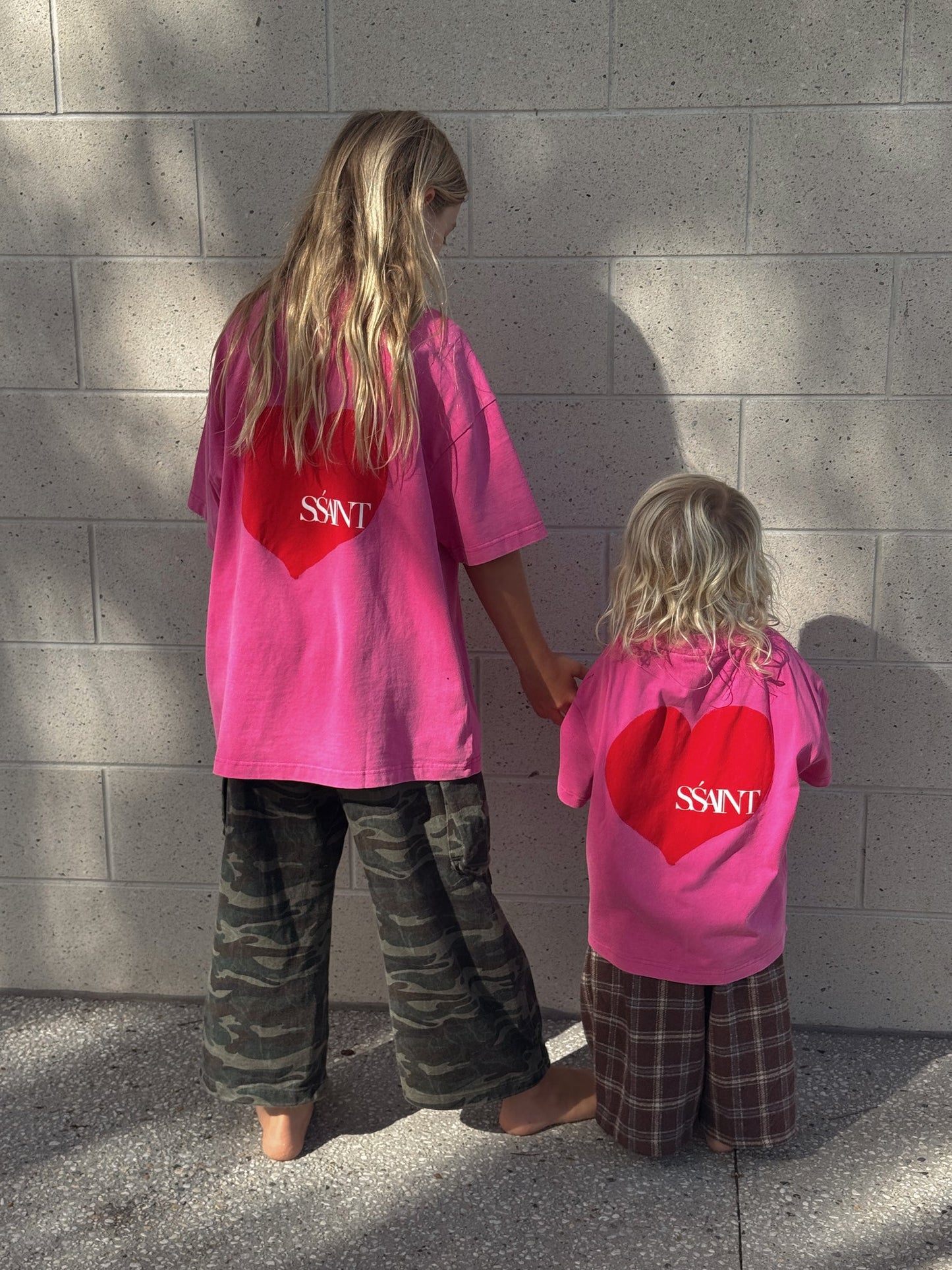 Ssaint Apparel - Heart Tee - Pink - Kids