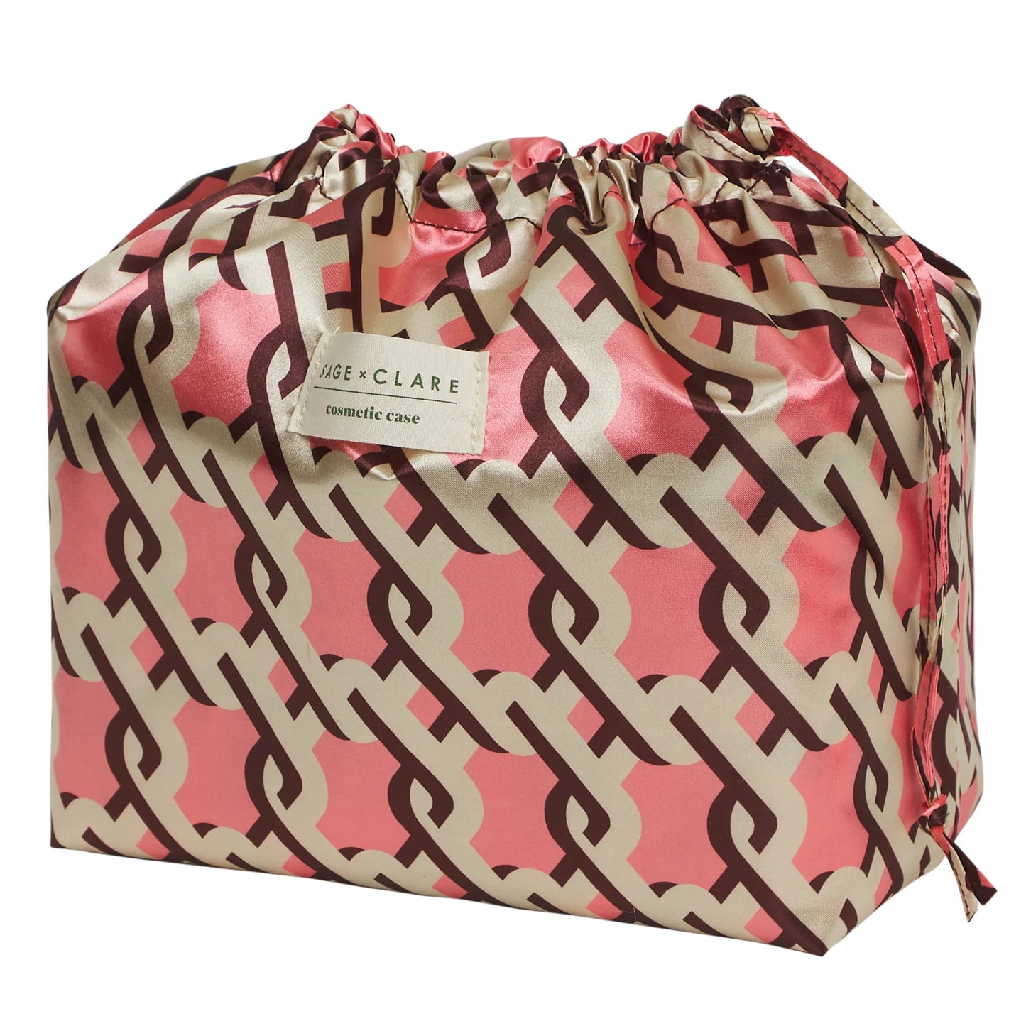 Sage X Clare - Delphine Large Vanity Case - Garnet