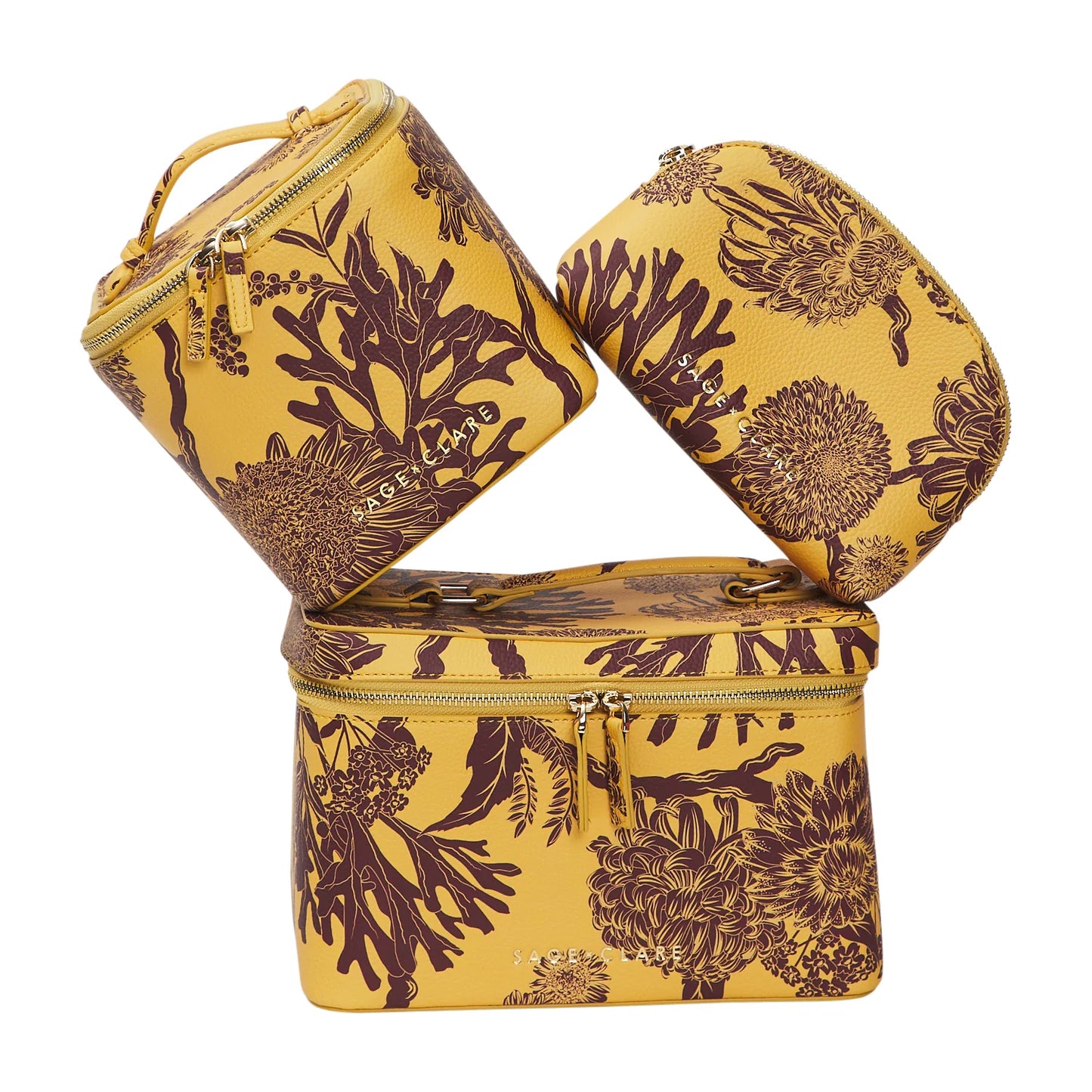 Sage X Clare - Delphine Large Vanity Case - Dune