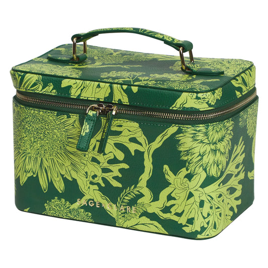 Sage X Clare - Delphine Large Vanity Case - Anise