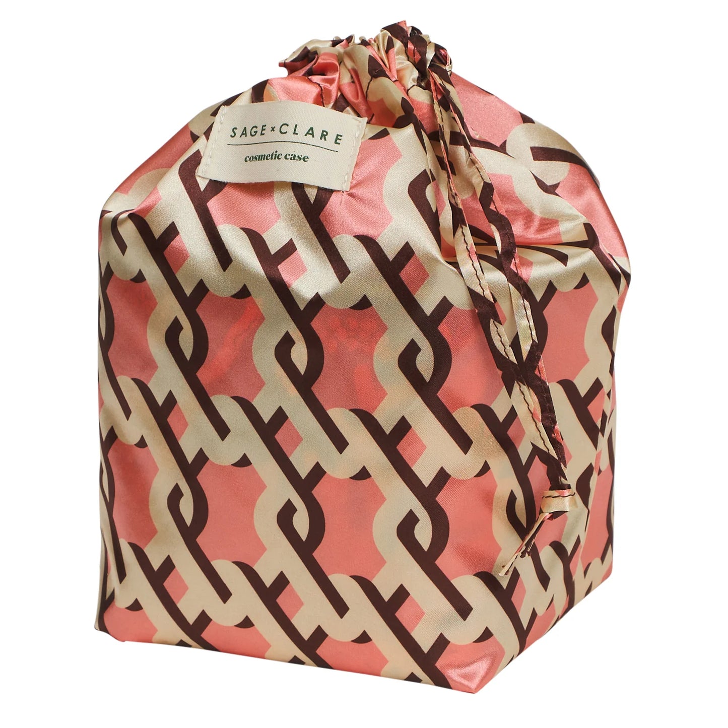 Sage X Clare - Delphine Small Vanity Case - Garnet
